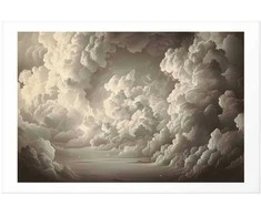 Artgeist Plakatas - Whisper of Illuminated Clouds: Soft Light Play in the Sky Theater
