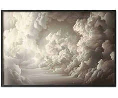 Artgeist Plakatas - Whisper of Illuminated Clouds: Soft Light Play in the Sky Theater