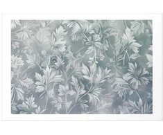 Artgeist Plakatas - Worn Floral Patterns in Muted Turquoises