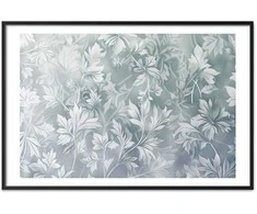 Artgeist Plakatas - Worn Floral Patterns in Muted Turquoises