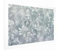 Artgeist Plakatas - Worn Floral Patterns in Muted Turquoises
