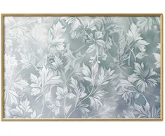 Artgeist Plakatas - Worn Floral Patterns in Muted Turquoises