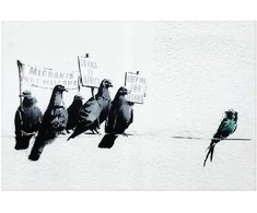 Artgeist Plakatas - Xenophobic Pigeons