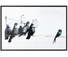 Artgeist Plakatas - Xenophobic Pigeons