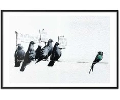 Artgeist Plakatas - Xenophobic Pigeons
