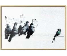 Artgeist Plakatas - Xenophobic Pigeons