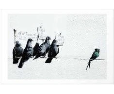 Artgeist Plakatas - Xenophobic Pigeons