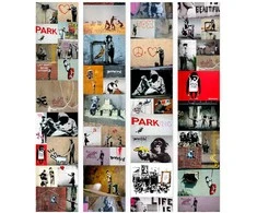 Artgeist Tapetas - Banksy - a collage