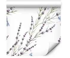 Artgeist Tapetas - Butterflies Among the Lavender