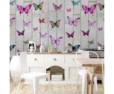 Artgeist Tapetas - Butterflies and Concrete