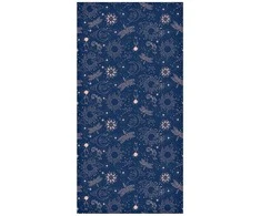 Artgeist Tapetas - Cosmic Fantasy - Pattern with Suns - Moons - and Dragonflies on a Dark Background.