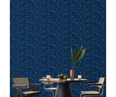 Artgeist Tapetas - Cosmic Inspirations - Pattern with Stars and Constellations on a Dark Background.