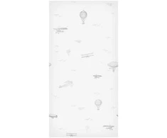 Artgeist Tapetas - Drawing - Airplanes - balloons - and airships against a sky full of birds.