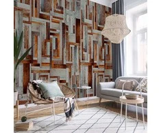 Artgeist Tapetas - Labyrinth of wooden planks