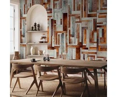 Artgeist Tapetas - Labyrinth of wooden planks