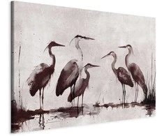 Artgeist XXL paveikslas - Herons painted with ink