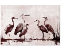 Artgeist XXL paveikslas - Herons painted with ink