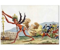 Artgeist XXL paveikslas - Jacques-Louis David – Caricature of the English Government