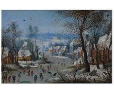 Artgeist XXL paveikslas - Pieter Brueghel the Younger – Winter Games