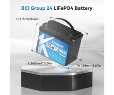 Akumuliatorius Kepworth 12V 100AH LiFePO4 MINI -SMART su Bluetooth