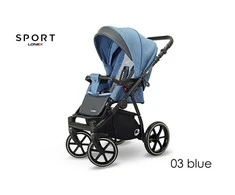 Blue Vaikiškas sportinis vežimėlis Lonex SPORT 03 mėlynas