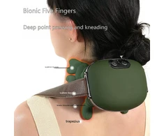 Shiatsu 4D kaklo ir pečių masažuoklis Shiatsu su šildymo funkcija Robogift