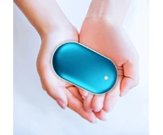 Blue Nešiojamas rankų šildytuvas, Powerbank 10000mAh (Mėlynas)