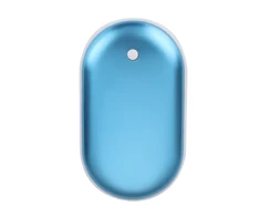 Blue Nešiojamas rankų šildytuvas, Powerbank 10000mAh (Mėlynas)