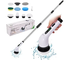 Daugiafunkcis elektrinis valymo šepetys su 9 antgaliais (25W, 400 RPM)