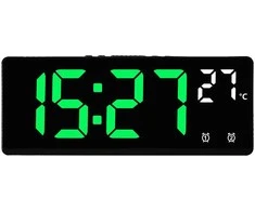 Elektroninis stalinis laikrodis (žali skaičiai)