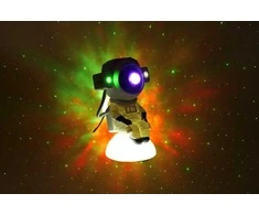 Galaktikų ir žvaigždžių projektorius Astronautas su Bluetooth garsiakalbiu