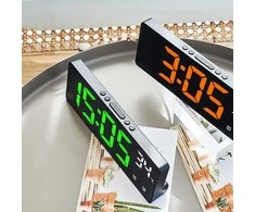 LED Elektroninis stalinis laikrodis (oranžiniai skaičiai)