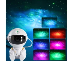Happy People LED 3D galaktikų ir žvaigždžių projektorius, naktinis šviestuvas, astronautas