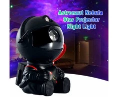 LED galaktikų ir žvaigždžių projektorius Astronautas (juodas)