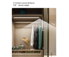 Sieninis šviestuvas Magnetinis LED įkraunamas šviestuvas su judesio davikliu (40 cm)