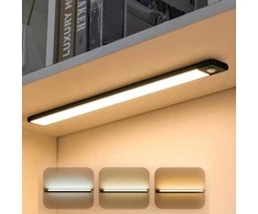 Sieninis šviestuvas Magnetinis LED įkraunamas šviestuvas su judesio davikliu (40 cm) juodas