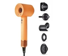 Orange Profesionalus plaukų džiovintuvas su magnetiniais antgaliais (5 vnt.) ir laikiklius, Oranžinis