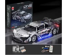 RC Lenktyninis automobilis konstruktorius ONE Super Car 1:14, 1342 det. valdomas nuotolinio valdymo pultu.
