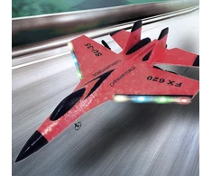 RC Nuotolinio valdymo lėktuvas SU-35 FX-620 (raudonas)