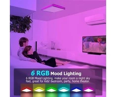 RGB LED kvadratinis lubinis šviestuvas