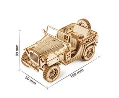 Robotime 3D medinis konstruktorius Armijos automobilis