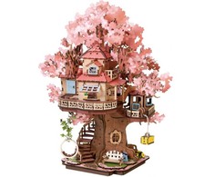 Robotime 3D medinis konstruktorius Sakura medžio namelis