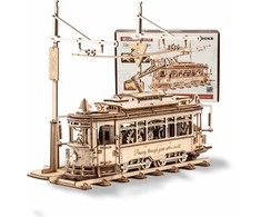 Robotime 3D medinis mechaninis konstruktorius MIESTO TRAMVAJUS