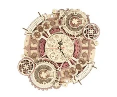 Robotime 3D medinis mechaninis konstruktorius SIENINIS LAIKRODIS