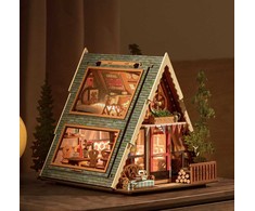 Robotime Mini namas 3D konstruktorius A-Frame Cabin Kalnų namelis