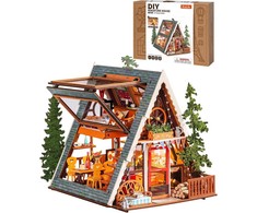 Robotime Mini namas 3D konstruktorius A-Frame Cabin Kalnų namelis