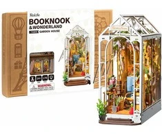 Robotime Mini namas 3D konstruktorius GARDEN HOUSE