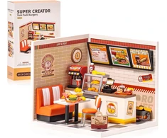 Robotime Mini namas 3D konstruktorius Yum Yum Burgers