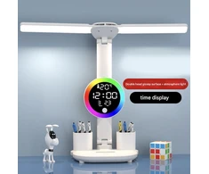 Stalinis LED šviestuvas su termometru, kalendoriumi, laikrodžiu ir RGB ekrano apšvietimu