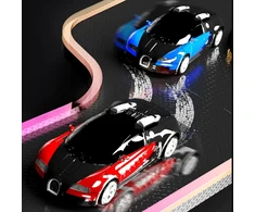 Transformuojamas nuotolinio valdymo automobilis - robotas 2 in 1 su LED šviesomis ir 360° drift funkcija (mėlynas)